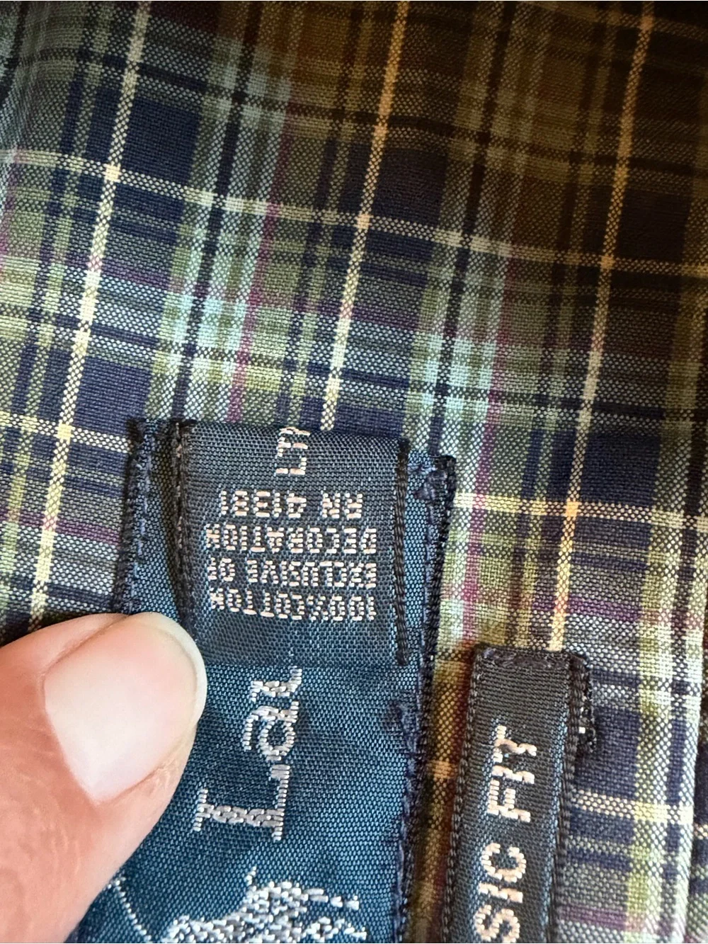 Polo by Ralph Lauren Blue and Green Plaid Button-Down Shirt